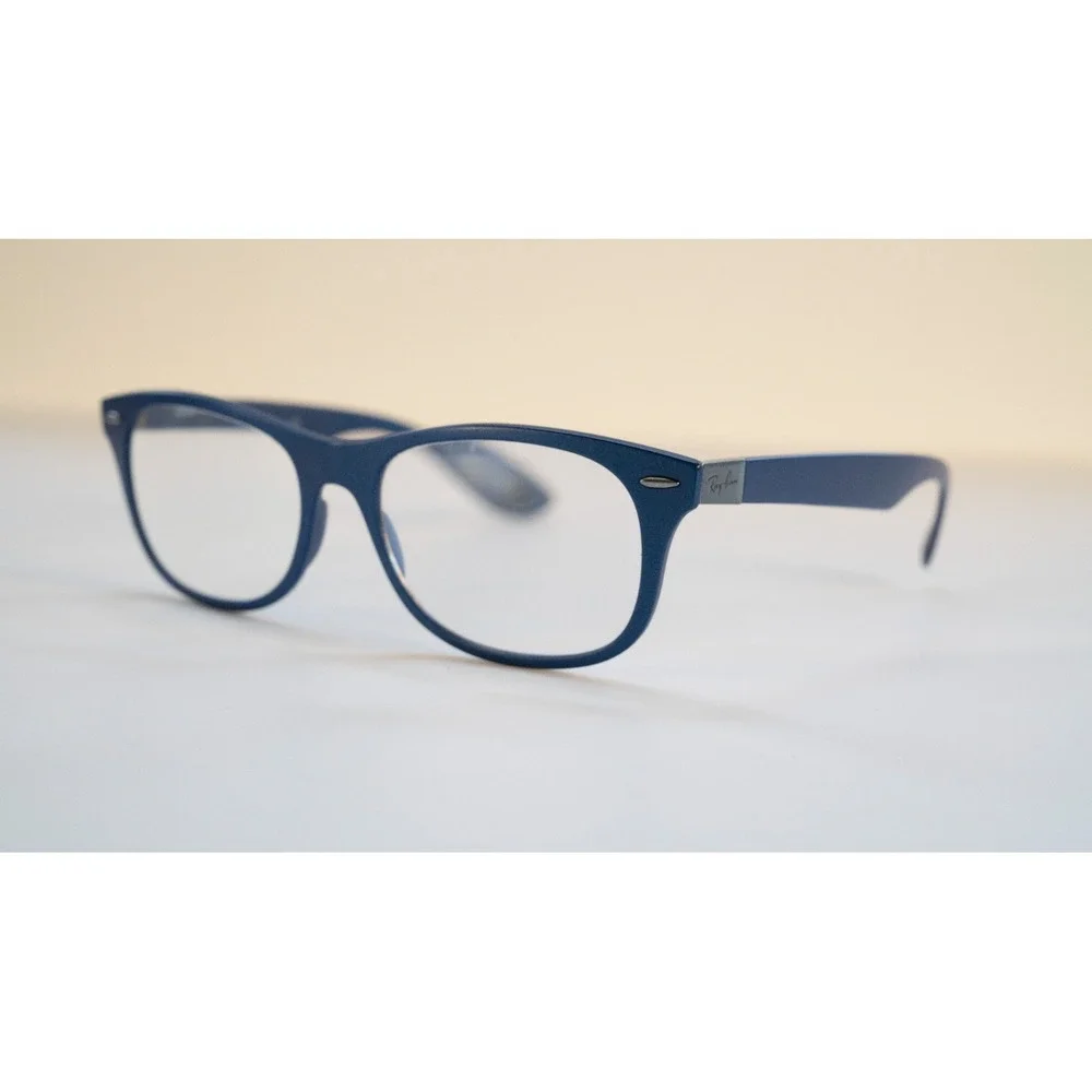 Ray-Ban Glasses Frames LITEFORCE RB4207 6015/8G Navy Blue 55-17 3N Made In Italy
